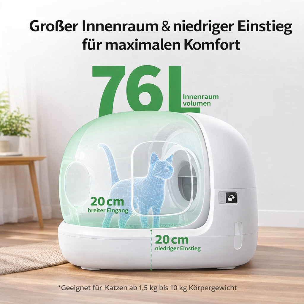 Kilom - Selbstreinigende Katzentoilette